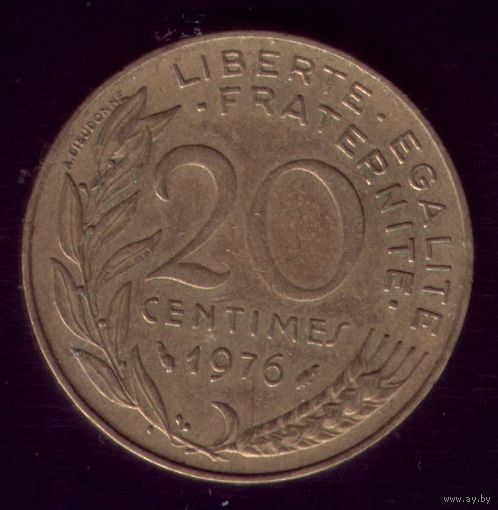 20 сантимов 1976 год Франция