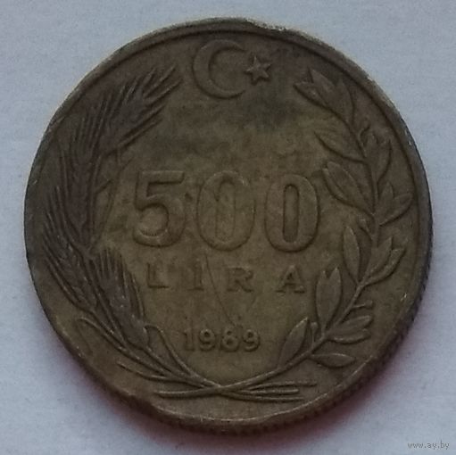 Турция 500 лир 1989 г.