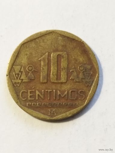 Перу 10 сентим 2001