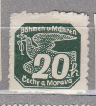 Германия Рейх  Протекторат Богемия и Моравия  Газетные марки  1939 год ИМЕЕТ ЧЕРТЫ ПЕРФОРАЦИИ