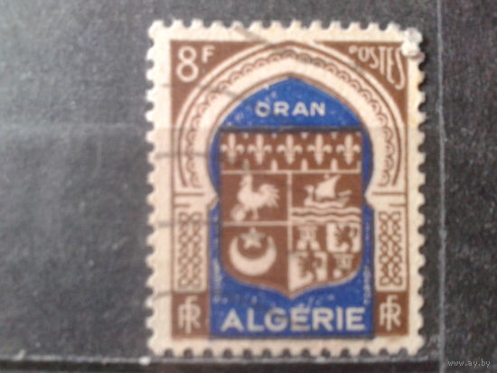 Алжир колония Франция 1948 Стандарт, герб 8 фр