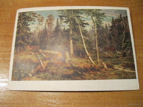 Почтовая карточка/открытка, отправленная в 1956 году из Бенякони в Лиду.