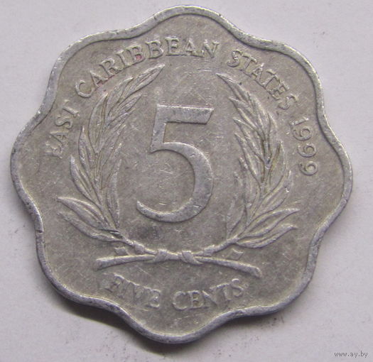 Восточные Карибы 5 центов 1999 г