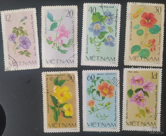 Вьетнам 1980 цветы.  7 из 8