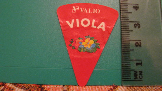 Этикетка от сыра Valio (Viola).