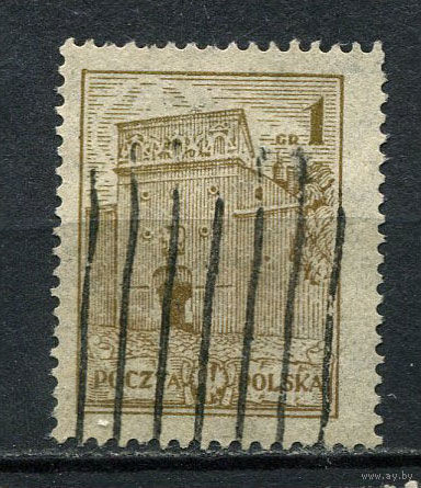 Польша - 1925/1927 - Исторические здания 1Gr - [Mi.233ii] - 1 марка. Гашеная.  (Лот 75EP)-T2P37