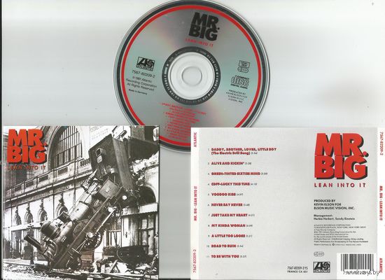 MR. BIG - Lean Into It (EUROPE 1991 аудио CD)
