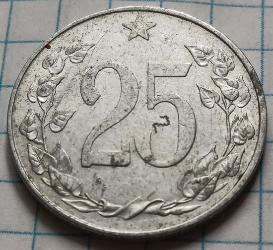 Чехословакия 25 геллеров, 1953     ( 1-9-5 )
