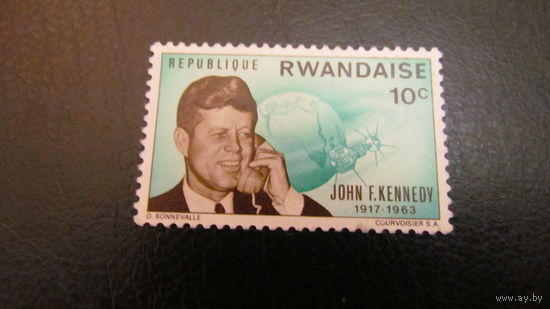 Руанда 1965г. 2-я годовщина смерти Джона Ф. Кеннеди, 1917-1963**