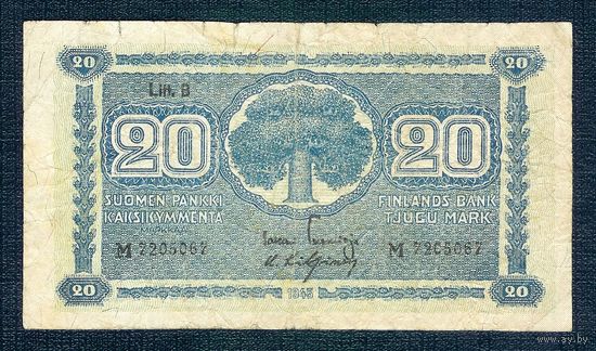 Финляндия, 20 марок 1945 год.