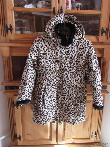 Совсем дешево  Куртка Пуховик на раннюю зиму Леопардовый принт  Р-р 48