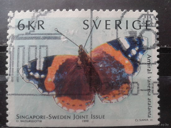 Швеция 1999 Бабочка