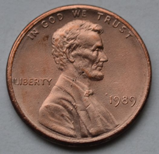 США, 1 цент 1989 г.