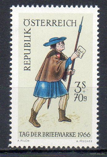 День почтовой марки Австрия 1966 год серия из 1 марки