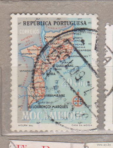 Португальская колония Мозамбик Карты Мозамбик 1954 год лот 1019