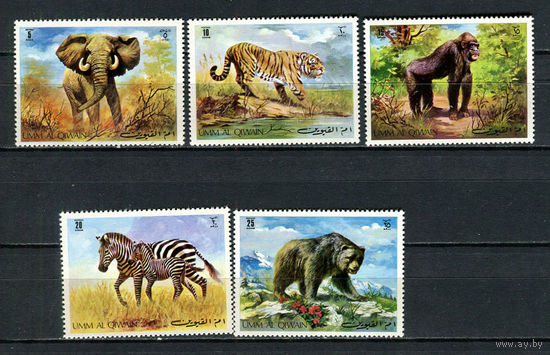 Умм-эль-Кайвайн - 1971 - Дикие животные - [Mi. 478-482] - полная серия - 5 марок. MNH.  (Лот 97DW)-T2P60