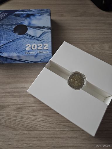 Финляндия 2 евро 2022 год PROOF Программа Эрасмус