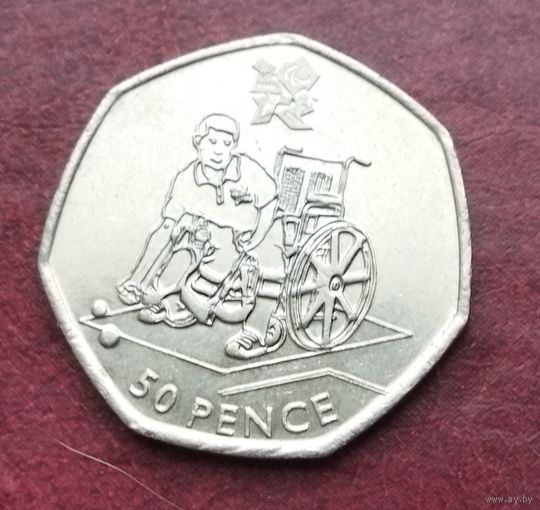 Великобритания 50 пенсов, 2011 XIV летние Паралимпийские игры, Лондон 2012 - Регби сидя