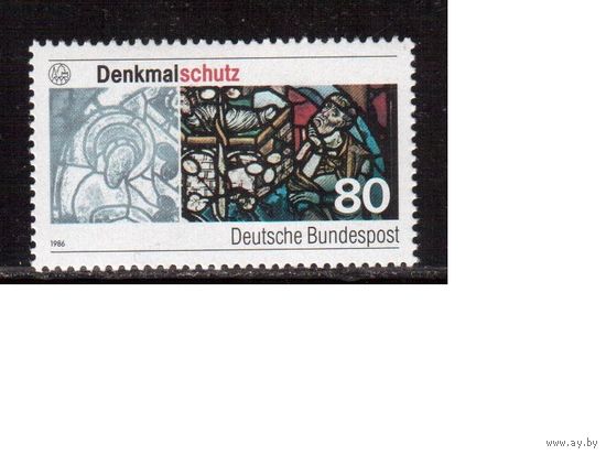 Германия(ФРГ)-1986,(Мих.1291), ** , Охрана памятников, Религия