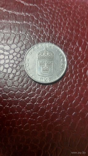 Монета 1 крона 1998г. Швеция. Хорошая!