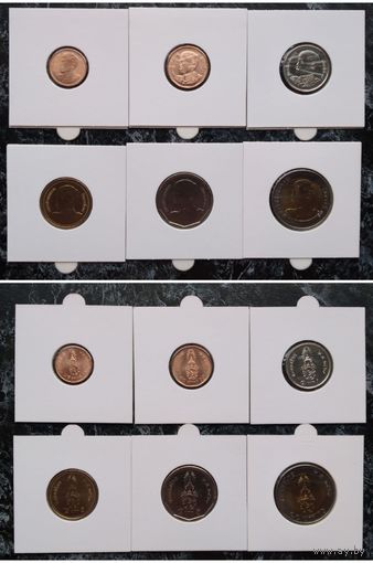 Распродажа с 1 рубля!!! Таиланд набор 6 монет (25, 50 сатангов, 1, 2, 5, 10 бат) 2018 г. UNC