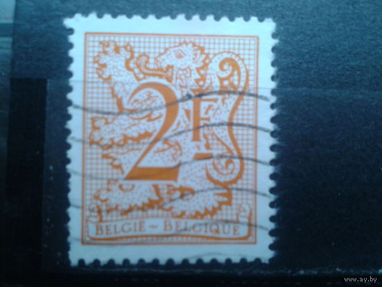 Бельгия 1978 Стандарт, геральдический лев 2 франка
