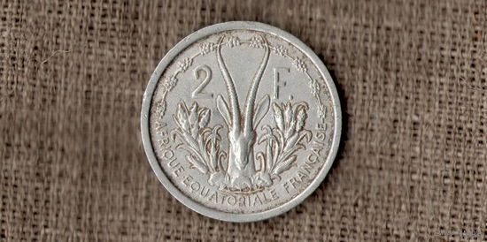 Французская Экваториальная Африка 2 франка 1948 /фауна/ (МР)