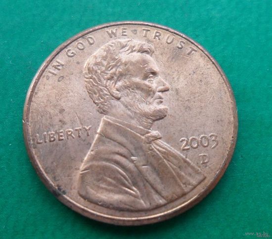 1 цент США 2003 г.в. D