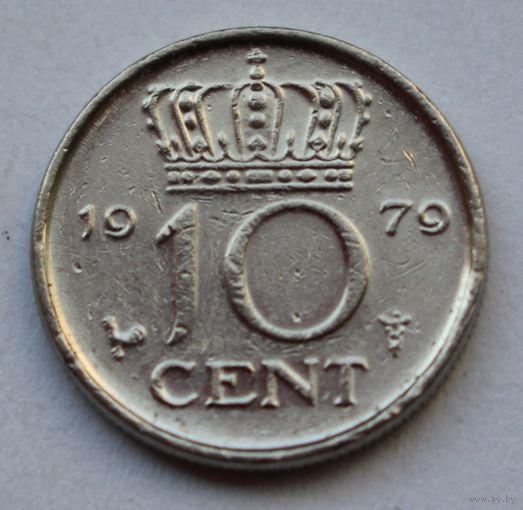 Нидерланды 10 центов, 1979 г.