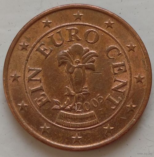 1 евроцент 2005 Австрия. Возможен обмен