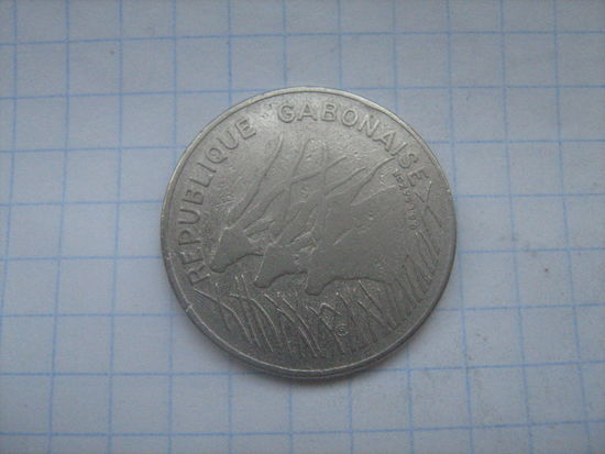 Габон 100 франков 1972г.km12