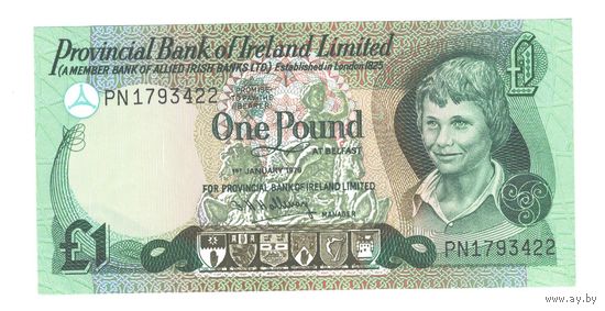 Северная Ирландия 1 фунт 1979 года. Состояние UNC!