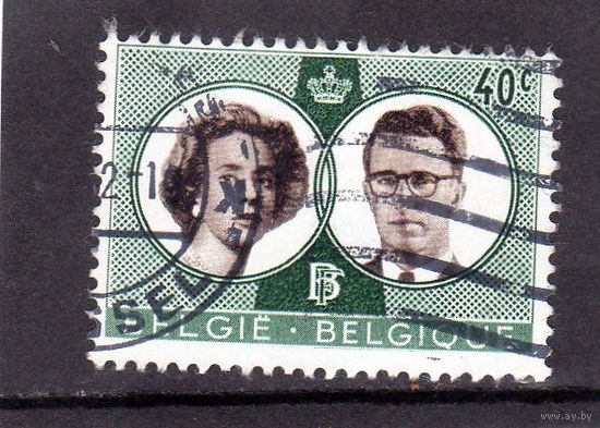 Бельгия. Ми-1228. Свадьба Короля Болдуина и Фабиолы. 1960