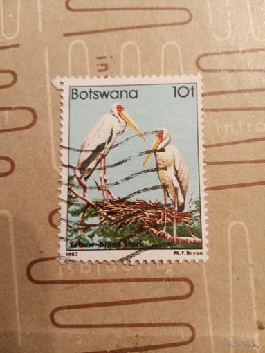 Ботсвана 1982. Фуна. Птицы. Марабу