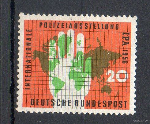 Международная полиция Германия 1956 год серия из 1 марки