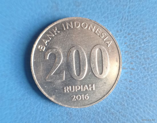 Индонезия 200 рупий 2016 год новая разновидность