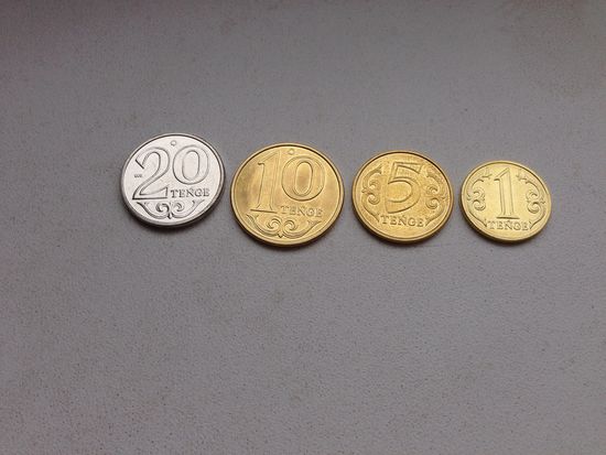 4 монеты Кахахстана