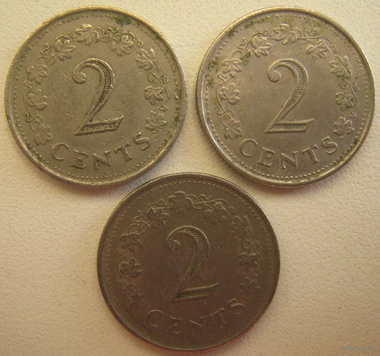 Мальта 2 цента 1977 г. Цена за 1 шт. (gl)