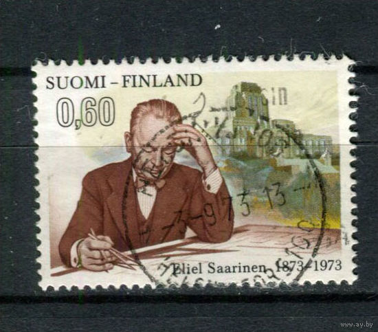 Финляндия - 1973 - Архитектор Элиэль Сааринен - [Mi. 729] - полная серия - 1 марка. Гашеная.  (Лот 188AP)