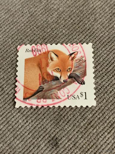 США 1998. Красная лисица. Марка из серии