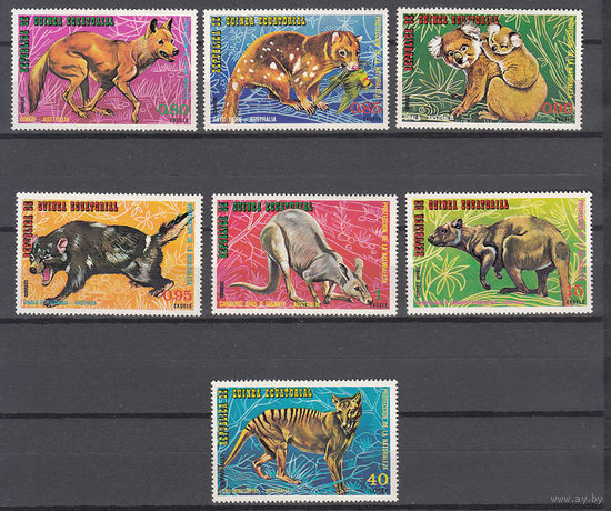 Фауна. Экваториальная Гвинея. 1974. 7 марок. Michel N 467-473 (5,5 е)