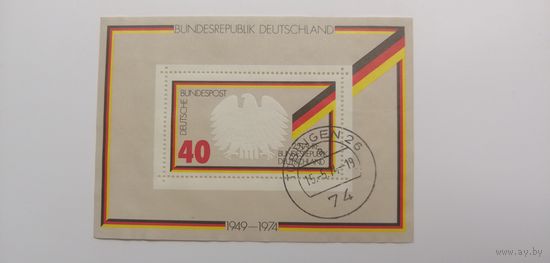 Блок Германия 1974. 25 лет Федеративной Республике
