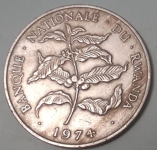 Руанда 10 франков, 1974 (9-5-9(в))