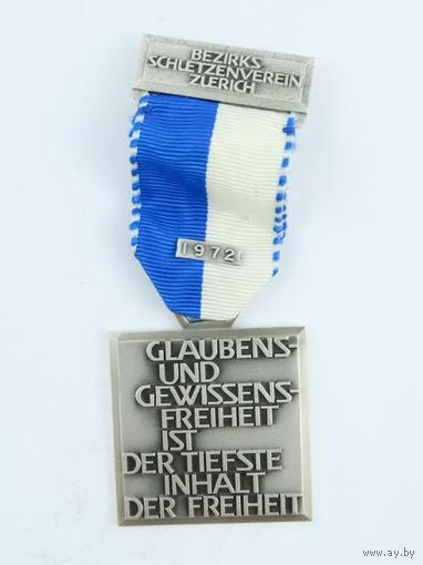 Швейцария, Памятная медаль 1972 год.  (1389)