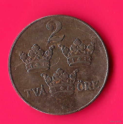 05-25 Швеция, 2 эре 1942 г.