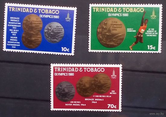 Тринидад и тобаго олимпиада 1980 . 3 марки