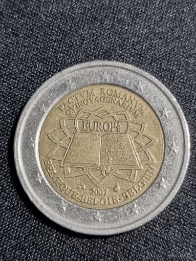 Бельгия 2 Евро 2007  50 лет подписания Римского договора