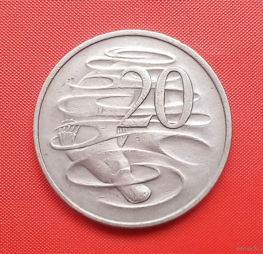 68-13 Австралия, 20 центов 1980 г.