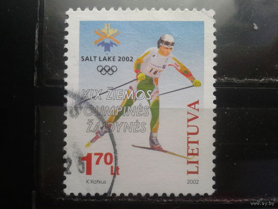 Литва 2002 Зимняя олимпиада Михель-1,7 евро гаш