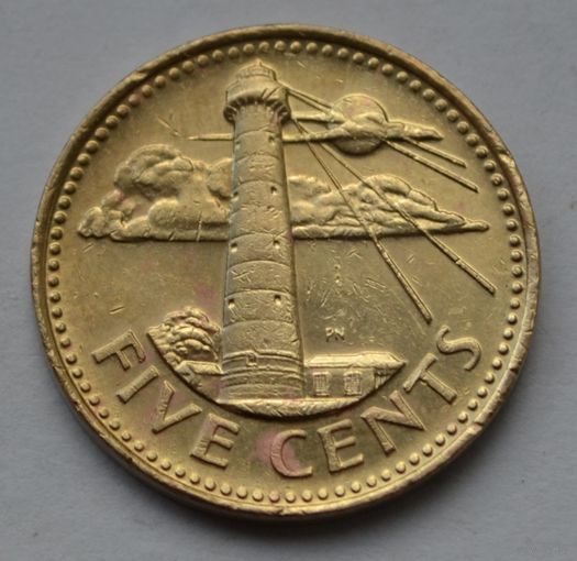 Барбадос, 5 центов 2005 г.